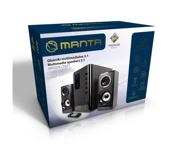 Manta GŁOŚNIKI KOMPUTEROWE MANTA SPK209/SPK9209 2.1 # - 1404101 - zdjęcie 2